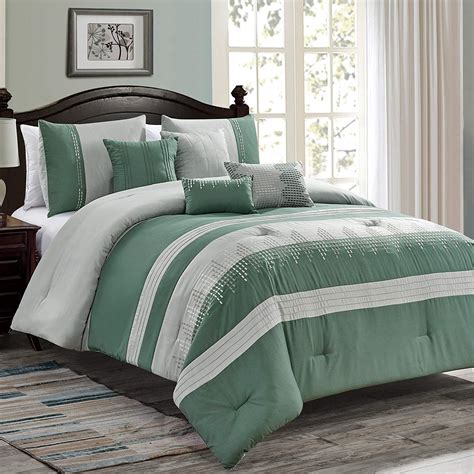 Find microfiber bedding sets manufacturers from china. HGMart Bedding Comforter Set Bed In A Bag - 7 Piece Luxury ...