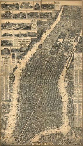 Historic Map Of New York City Ny 1879 New York City Map City Maps