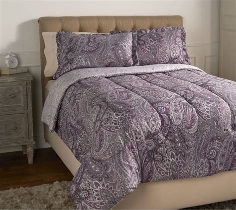 H214077 3 Piece Queen Paisley Comforter Set By Valerie Comforter Sets