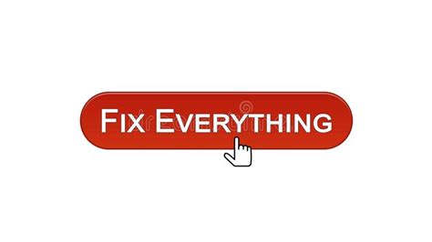 Fix Everything Web Interface Button Clicked With Mouse Cursor Wine Red