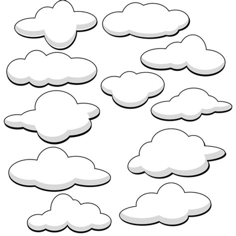 Cartoon Clouds 1 Vector Free Download