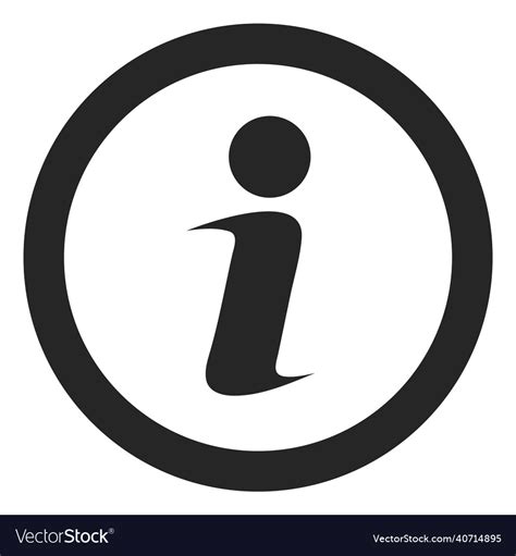 Information Icon Inform Service Symbol Knowledge Vector Image