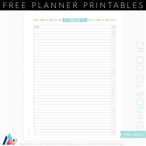 Free Printable Planners And Organizers