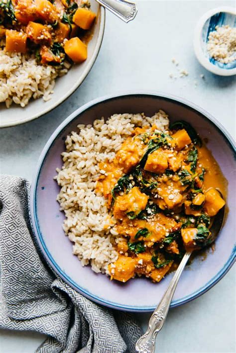 Vegan Butternut Squash Curry With Spinach Healthy Nibbles By Lisa Lin