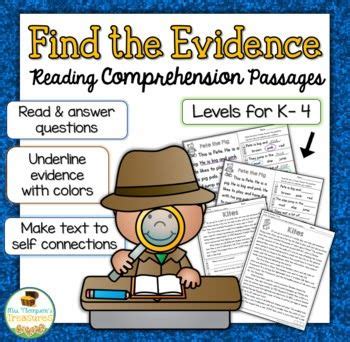 Reading for understanding involves identifying the main points, purpose and intended readership of the text. Find the Evidence Reading Comprehension Passages | Reading comprehension, Comprehension passage ...