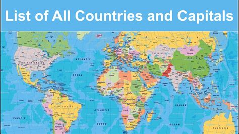 Nations Of The World Every Country In The World List Of Countries In