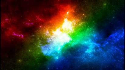 Space Desktop Galaxy Rainbow Rgb Wallpapers Hue