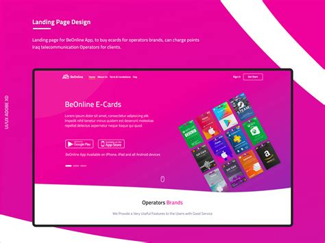 Ecard Landing Page By Hazem Abu Kwaik On Dribbble