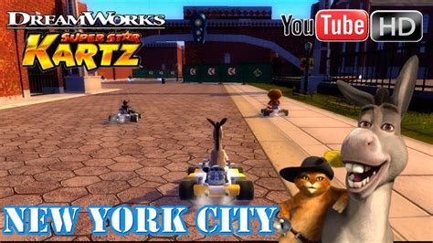 Dreamworks Super Star Kartz Xbox360 Donkey Race New York City Zoo