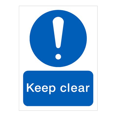 Keep Clear Door Sign Pvc Safety Signs