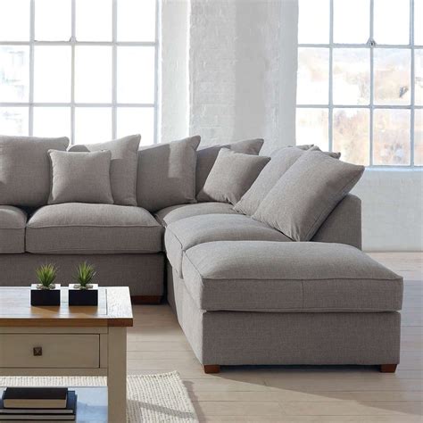 It is no wonder why gray sofas are an excellent match for oriental rugs. Grosvenor Scatter Back Corner Sofa | Dunelm | Corner sofa living room, Living room grey, Grey ...