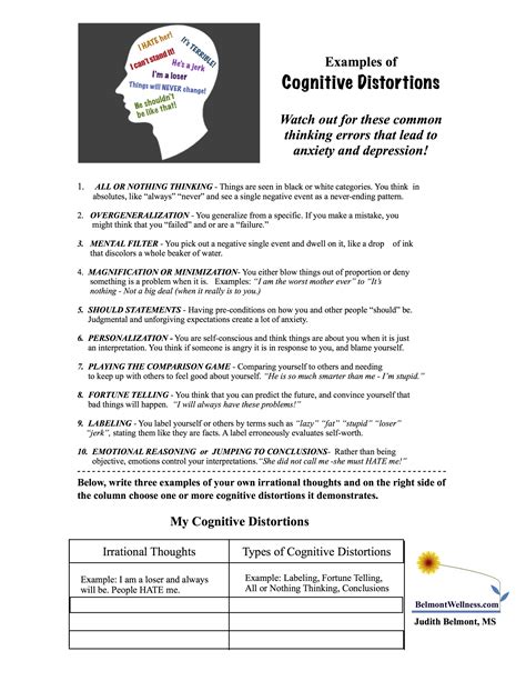 25 Cbt Techniques And Worksheets For Cognitive Behavioral Therapy