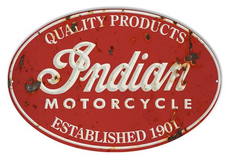 Indian Motorcycle 1901 Series Vintage Metal Sign 9x14 Reproduction