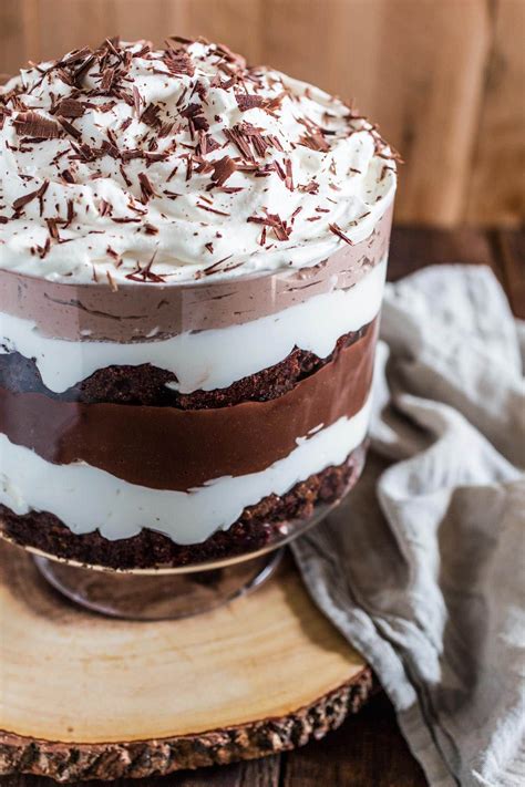 What's called jelly in america is called jam in england, and the english call the americ. Brownie Trifle | Recipe | Trifle recipe, Trifle desserts ...