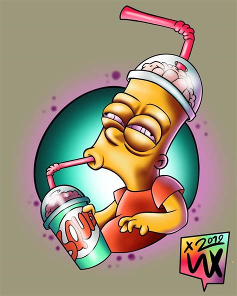 Bart Simpson Tattoo Design Straßenkunst Graffiti Kiffer Kunst Graffiti