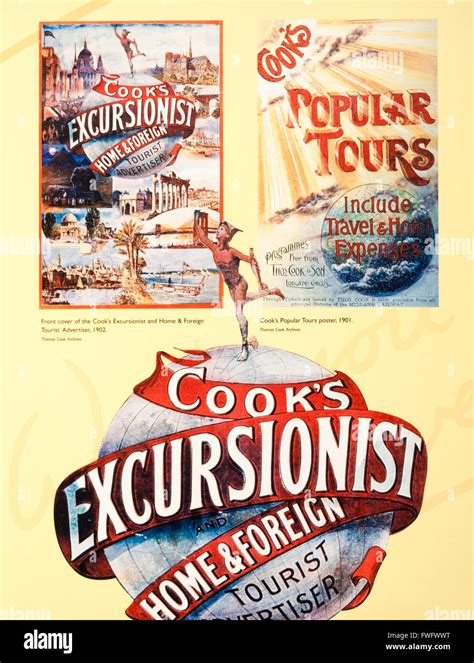 Vintage Cook`s Tours Thomas Cook Travel Poster Stock Photo 101767844