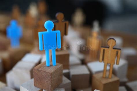 Figures People For Presentation Wooden And Plastic Stock Image Image