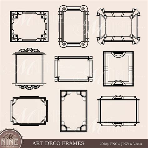Frame Clip Art Vintage Frames Borders Clipart Design Elements Frames