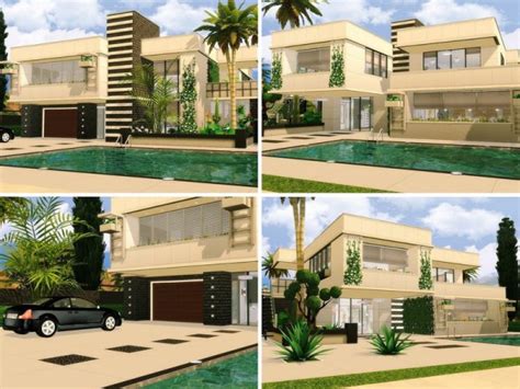 The Sims Resource Modern Minimalist House By Mychqqq Sims 4 Downloads