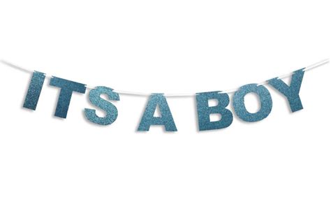Its A Boy Banner Its A Boy Garland Baby Shower Banner Etsy
