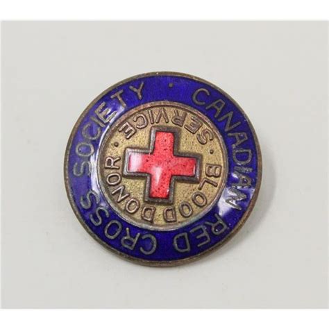 Vintage Canadian Red Cross Blood Donor Pin