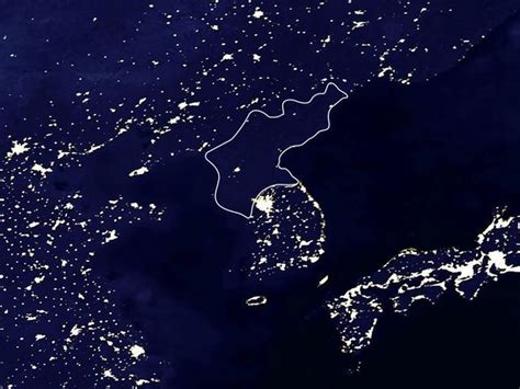 North Koreas Still In The Dark As Photos From Space Show