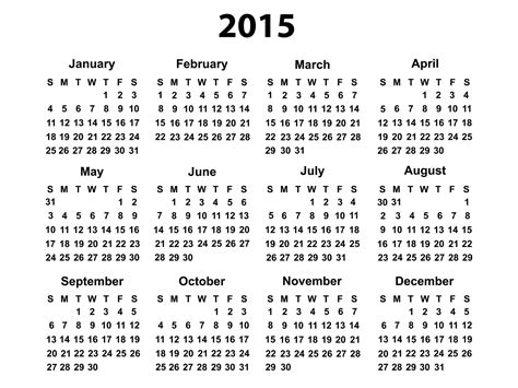 Printable 5 Year Calendar 2015 2021 Calendar Template 2023