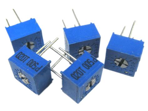 500k Ohm 3362 Trimmer Potentiometer Pot Resistor Pack Of 5
