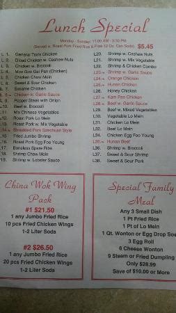 Dinner combination plates served w. CHINA WOK, Winter Haven - Restaurant Reviews, Photos ...