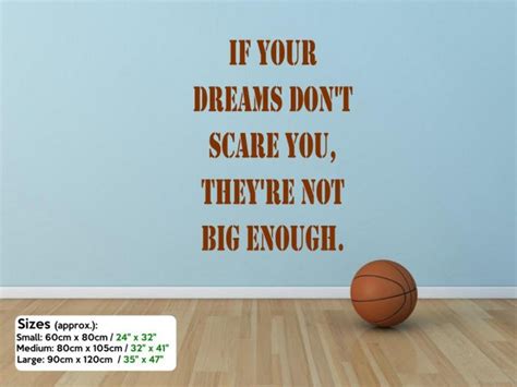 So learn to accept that not everybody is who you thought you knew. JC Design 'If your dreams don't scare you...' - Large Wall Quote Decal | Wall Stickers Store ...