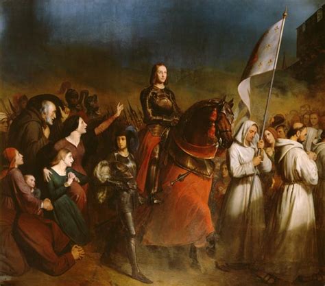 The Entry Of Joan Of Arc 1412 31 Into Henry Scheffer As Art Print