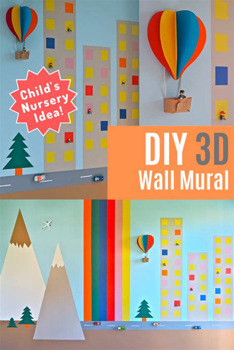 Childs Bedroom 3d Wall Mural Diy Kids Wall Murals 3d Wall Murals