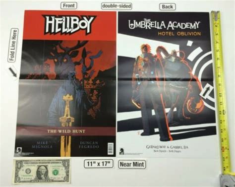 Hellboy Umbrella Academy 11 X 17 Poster 2019 Nycc Dark Horse Ebay