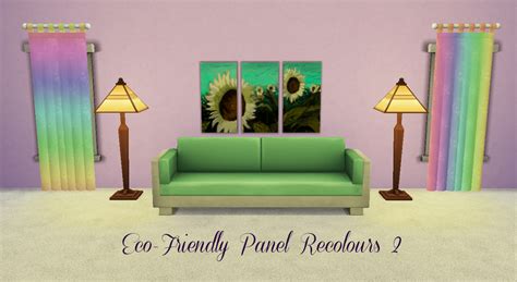 Mod The Sims Curtain 25 Eco Friendly Panel Recolours Ii By Request