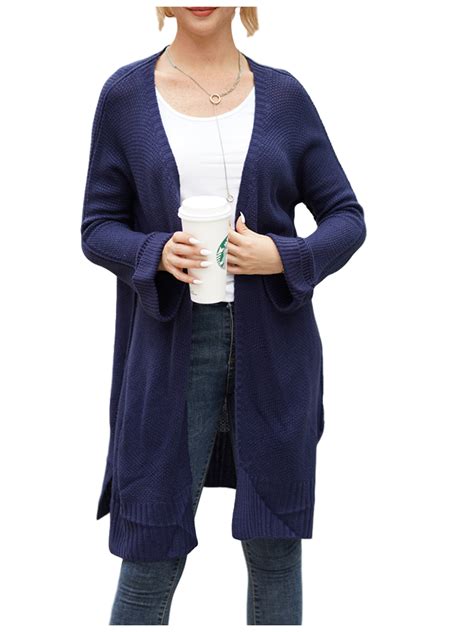 Selfieee Selfieee Womens Kimono Long Cable Knitted Slouchy Oversized