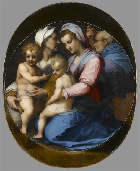 La Vierge l Enfant Jésus sainte Élisabeth et le petit saint Jean Baptiste Louvre Collections