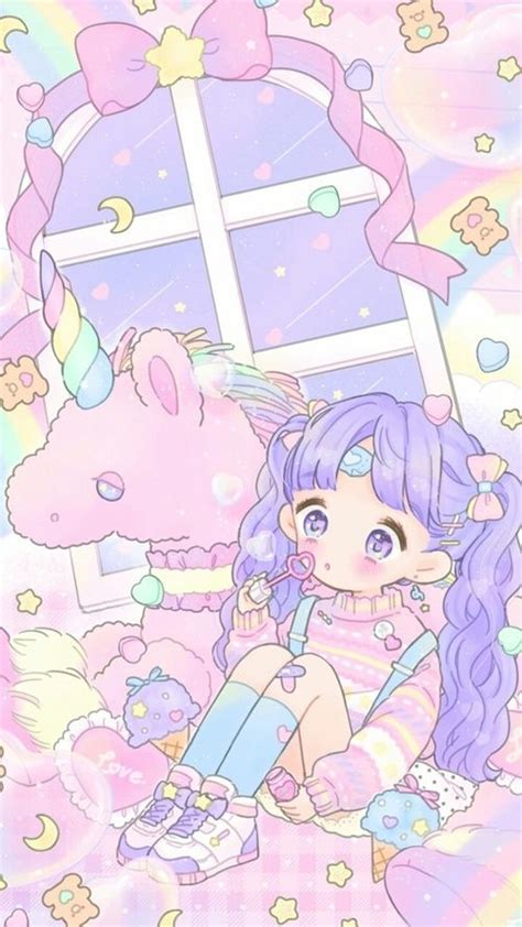 Pastel Kawaii Anime Cute Wallpapers 23 Pastel Cute Anime Girl