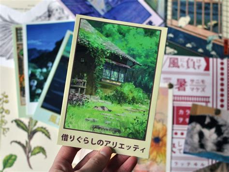 Studio Ghibli Postcard Package 5 Postcards For Princess Etsy