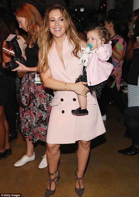 Alyssa Milano Attends Nyfw Event With Her Stylish Daughter Elizabella