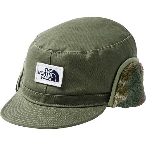 Expand your winter wardrobe with the north face today. The North Face Cotton Campshire Earflap Cap in Green for ...