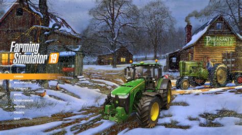 Ls19 Winter Night Farm Menu Background V 1 Tools Mod Für