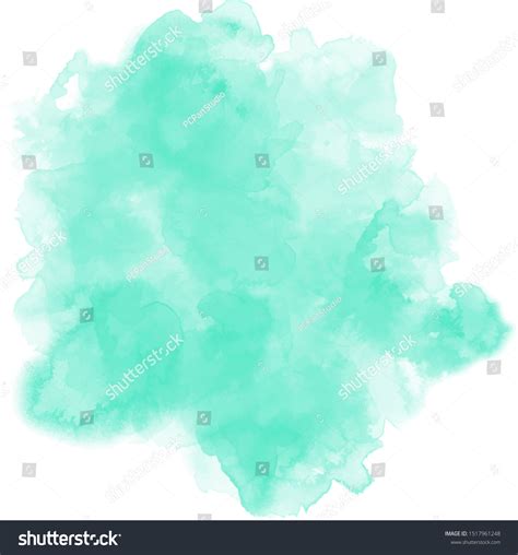 Mint Green Watercolor Images Stock Photos And Vectors Shutterstock