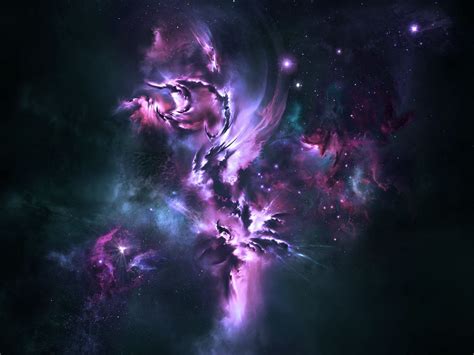 Space Purple And Blue 2 Outer Space Wallpaper Nebula Outer Space