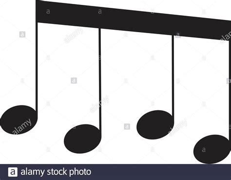 Music Note Icon Vector Flat Isolated On White Stock Vector Image And Art