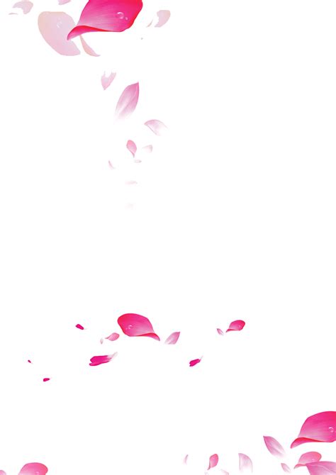 漂浮元素 粉色花瓣 好图网