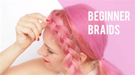 beginner s braids easy dutch braid tutorial hair romance youtube