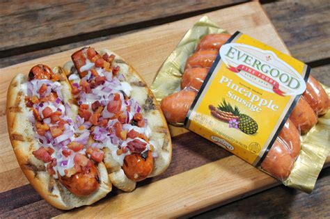 Pineapple Sausages With Pancetta And Blue Cheese Dressing Evergood Foods