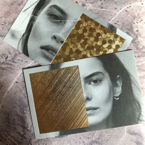 We Never Get Enough Of This Project Microfoiled Mini Comp Cards For Lindenstaub A Model Agency