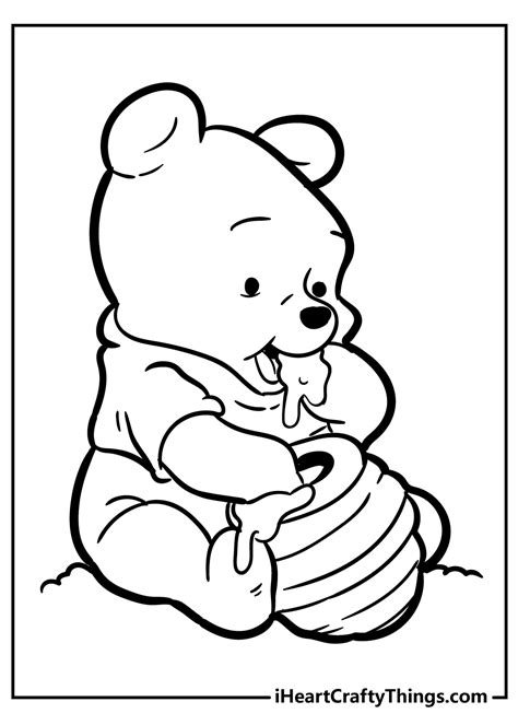 Winnie The Pooh Honey Coloring Page Bee Clipart Pooh Winnie The Pooh