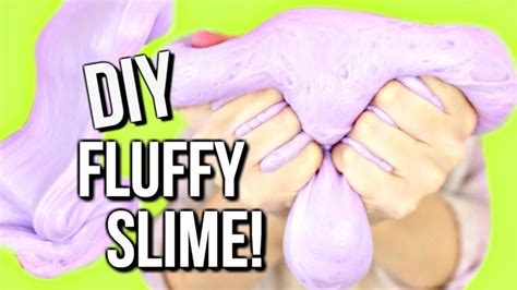 Diy Fluffy Slime With No Borax Liquid Starch Or Detergent Diy Fluffy